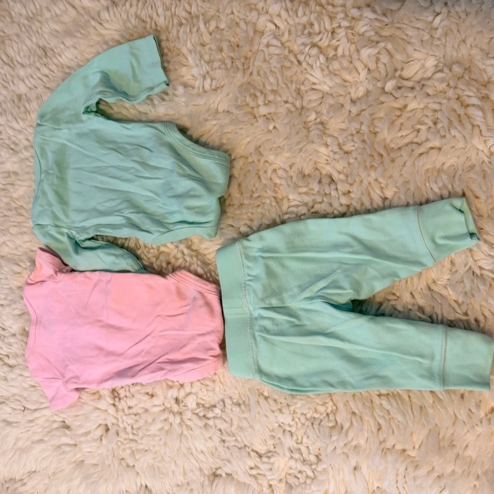 Pink and Green baby newborn Set